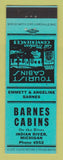 Matchbook Cover - Barnes Cabins Indian River MI