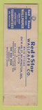 Matchbook Cover - Red Rose Wallpaper Wilmington DE
