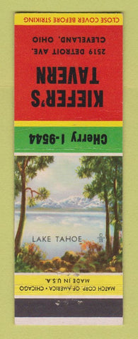 Matchbook Cover - Kiefer's Tavern Cleveland OH