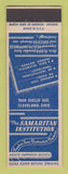 Matchbook Cover - Samaritan Institution Alcohol Abuse Cleveland OH