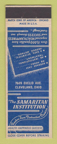 Matchbook Cover - Samaritan Institution Alcohol Abuse Cleveland OH