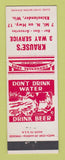 Matchbook Cover - Krause's 3 Way Service Rhinelander WI