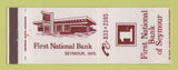 Matchbook Cover - First National Bank Seymour WI