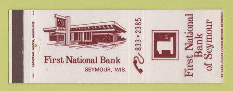 Matchbook Cover - First National Bank Seymour WI