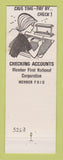 Matchbook Cover - First National Bank Seymour WI