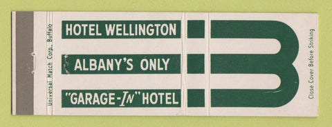 Matchbook Cover - Hotel Wellington Albany NY