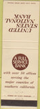 Matchbook Cover - US Natl Bank 1969 CA Angels Schedule