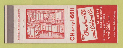 Matchbook Cover - Cleveland Tile and Cabinet OH