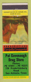 Matchbook Cover - Pat Cavenaugh Drug Store San Antonio TX
