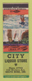 Matchbook Cover - City Liquor Store South Bend IN