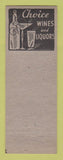 Matchbook Cover - Sandefur Tavern Carrollton KY
