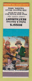 Matchbook Cover - Rossi's Italian Restaurant Toledo OH