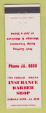 Matchbook Cover - Insurance Barber Shop Omaha NE