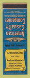 Matchbook Cover - Miller Real Estate