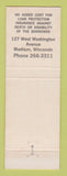 Matchbook Cover - State Capitol Employees Credit Union Madison WI