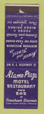Matchbook Cover - Alamo Plaza Motel Restaurant Tomahawk WI WEAR