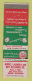 Matchbook Cover - Model Laundry Dry Cleaning Racine WI