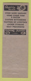 Matchbook Cover - Lange's Market Locker Mayville WI