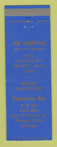 Matchbook Cover - Enterprise Bar Milwaukee WI