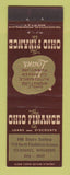 Matchbook Cover - Ohio Finance Loans Milwaukee WI