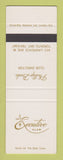 Matchbook Cover - Executive Club Toronto ON SAMPLE WEAR
