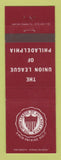 Matchbook Cover - Union League of Philadelphia PA