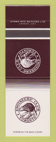 Matchbook Cover - Engineers' Club Toronto ON SAMPLE