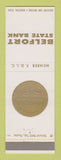 Matchbook Cover - Belfort State Bank