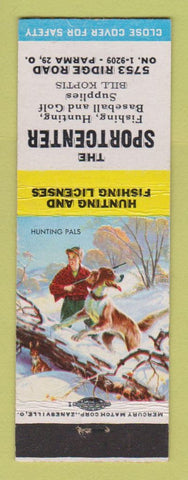 Matchbook Cover - The Sportcenter Sporting Goods Parma OH