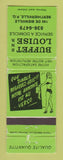 Matchbook Cover - Buffet Louise Berthierville QC girlie WEAR