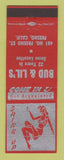 Matchbook Cover - Bud & Lil's Fresno CA girlie
