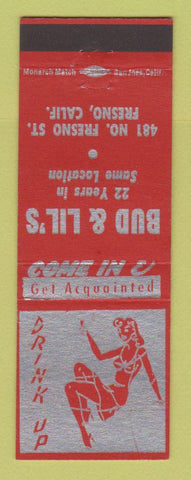 Matchbook Cover - Bud & Lil's Fresno CA girlie