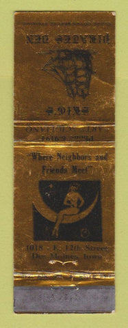 Matchbook Cover - Skig's Pirates Den Des Moines IA girlie WORN