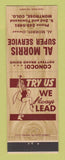 Matchbook Cover Al Morris Super Service Conoco oil gas Montrose Colorado girlie