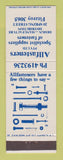 Matchbook Cover - Allfasteners fasteners Fitzroy New Zealand