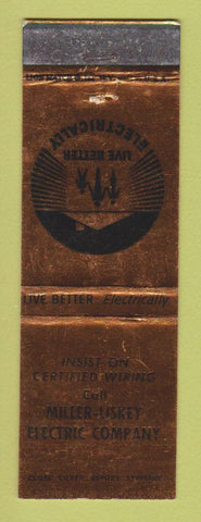 Matchbook Cover - Miller Liskey Electric WEAR
