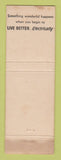 Matchbook Cover - Miller Liskey Electric WEAR