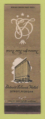Matchbook Cover - Detroit Leland Hotel Detroit MI WEAR