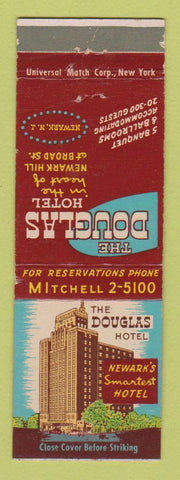 Matchbook Cover - Douglas Hotel Newark NJ