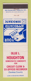 Matchbook Cover - Ollie L Houghton Circuit Clerk Daviess County
