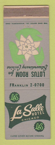 Matchbook Cover - La Salle Hotel Chicago IL Lotus Room WEAR