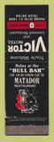 Matchbook Cover - Victor Motel Mackay Australia