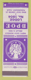 Matchbook Cover - Elks Lodge Paramount CA