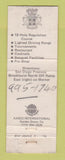 Matchbook Cover - Mile Square Restaurant Fountain Valley CA golf WORN