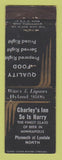 Matchbook Cover - Charley's Inn MN WEAR
