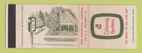 Matchbook Cover - Callaway Gardens Pine Mountain GA WEAR