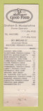 Matchbook Cover - Milford Diner Milford PA WEAR Full Length