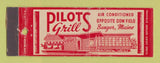Matchbook Cover - Pilots Grill Bangor ME WEAR Full Length