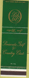 Matchbook Cover - Peninsula Golf  and  Country Club San Mateo CA