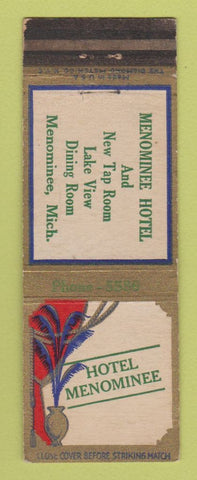 Matchbook Cover - Hotel Menominee MI WEAR